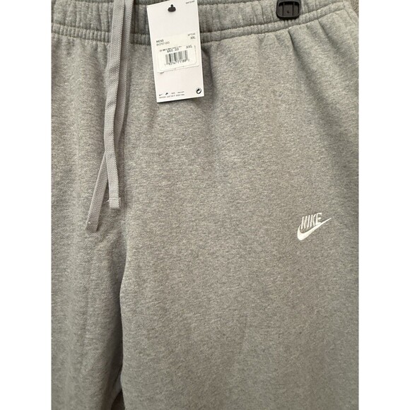 NWT MENS NIKE SPORTSWEAR CLUB FLEECE Straight Leg Gray SWEATPANTS XXL $60 - Picture 3 of 9